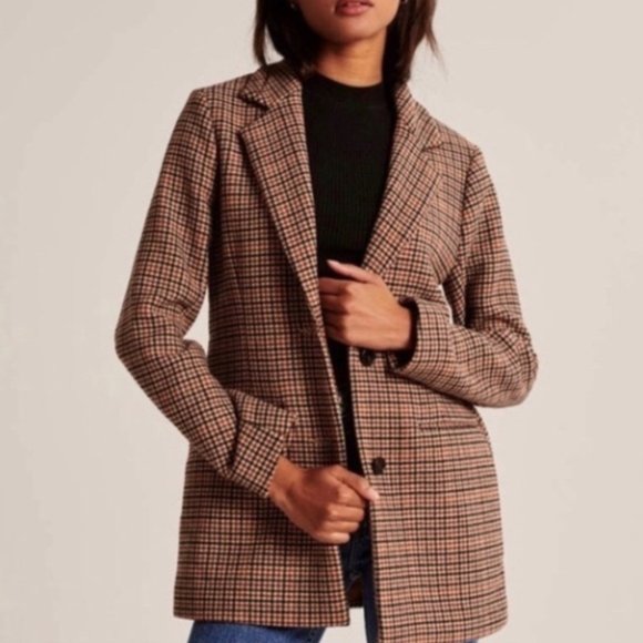 A&F Heavyweight Wool-Blend Blazer Coat - Picture 1 of 4
